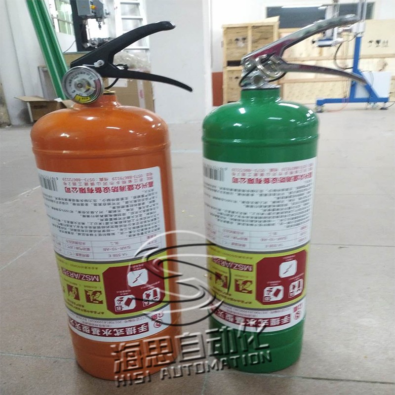 半自動滅火器貼標視頻